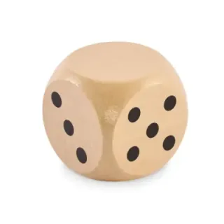 Schima wooden dice 5cm dia - MO2614 (MOCN#40)